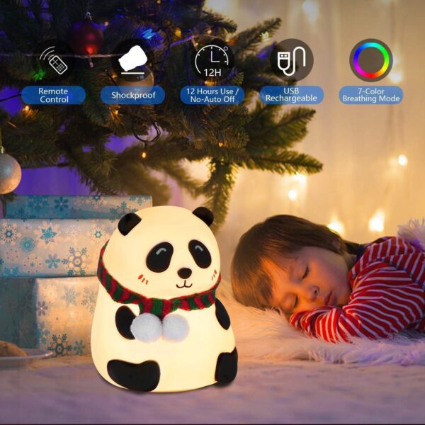 Adorable Panda Rechargeable Night Lamp - Image 2